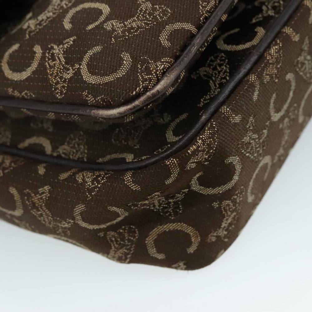 CELINE C Sulky Hand Bag Canvas Brown Auth 97779 - Picture 14 of 16